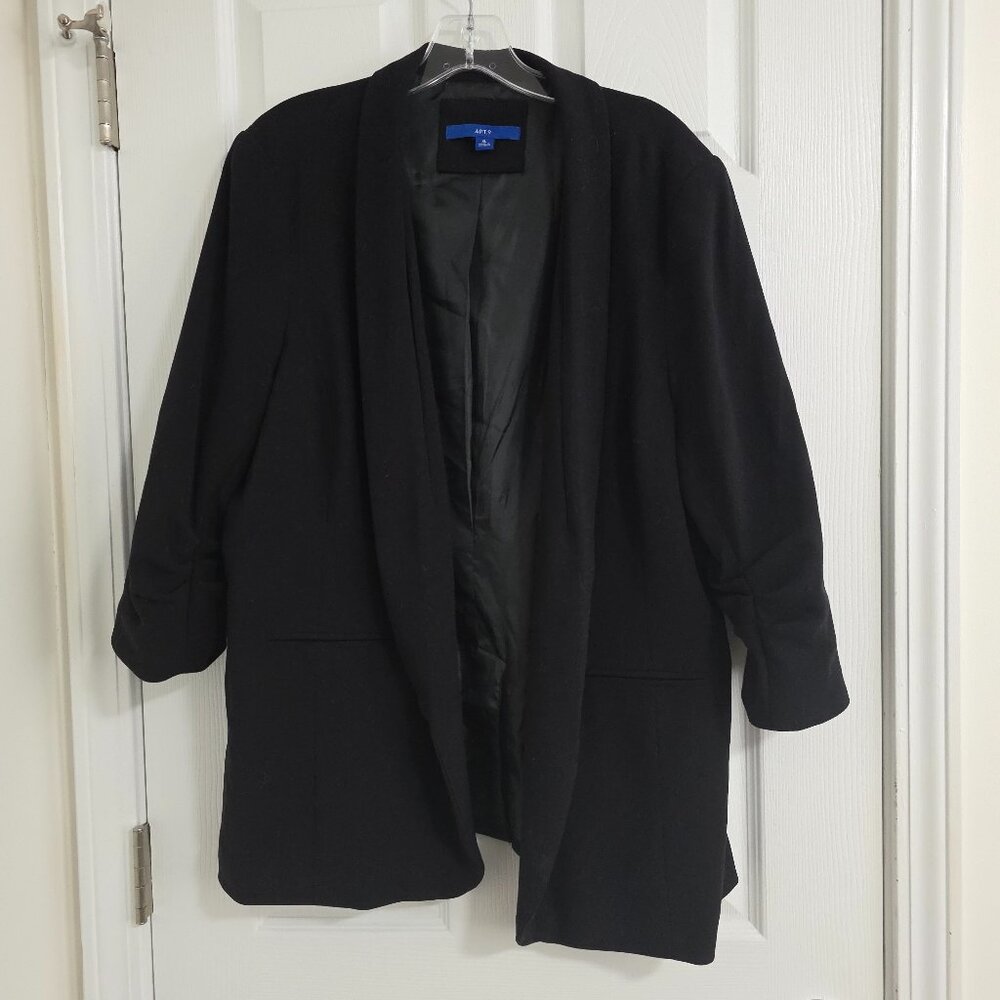 Apt. 9 Women's Front Power Hip Blazer Size XL Black